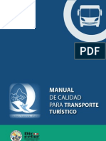 MANUAL DE CALIDAD PARA TRANSPORTE TURISTICO