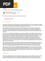 Create First Data WareHouse - CodeProject