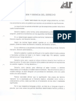 Origen y Escencia Del Derecho