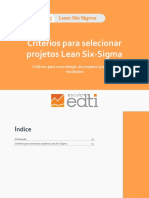 eBook - Critérios Para Selecionar Projetos Lean Six-Sigma