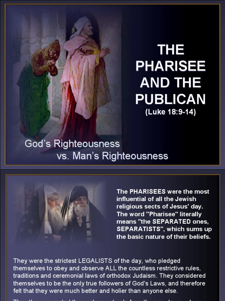 Pharisee and Publican | Gospel Of Matthew | Pharisees