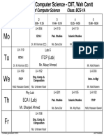 Cs Time Table Ciit Wah