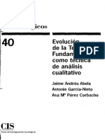 Andréu Et Al - Componentes Claves de La Grounded Theory