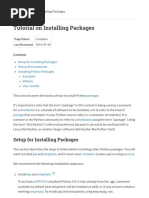 Tutorial on Installing Packages — Python Packaging User Guide Documentation