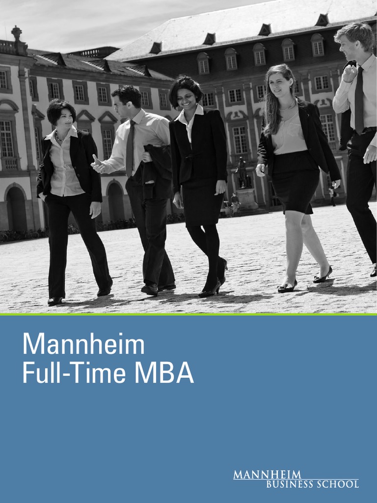Mannheim FullTime MBA PDF Master Of Business Administration Strategic Management
