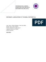 Bomba Centrífuga Lab 5 Rendimiento Análisis