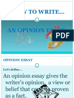 Opinion Essay