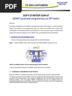 Weg SSW-07 Program via Dip Switch