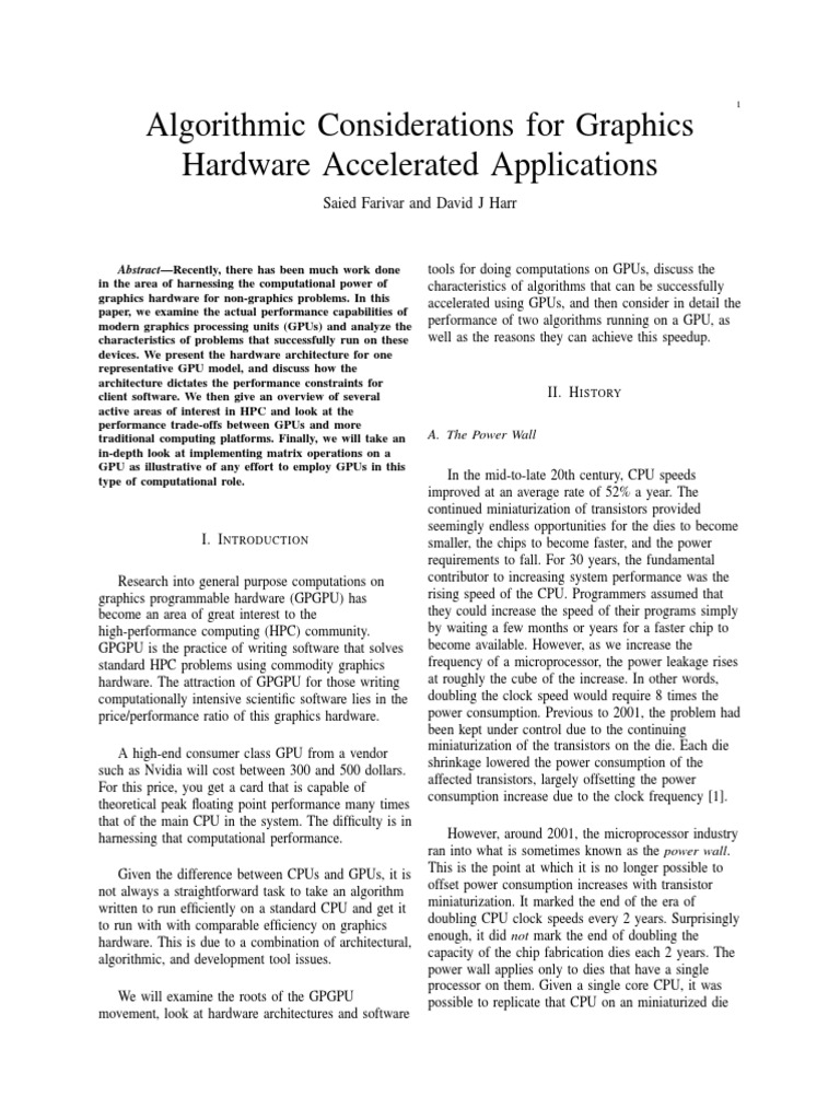 GPU Performance in High-Performance Computing | PDF | Graphics ...