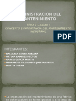 Administracion Del Mantenimiento