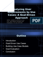 Analyzing User Requirements by Use Cases: A Goal-Driven Approach
