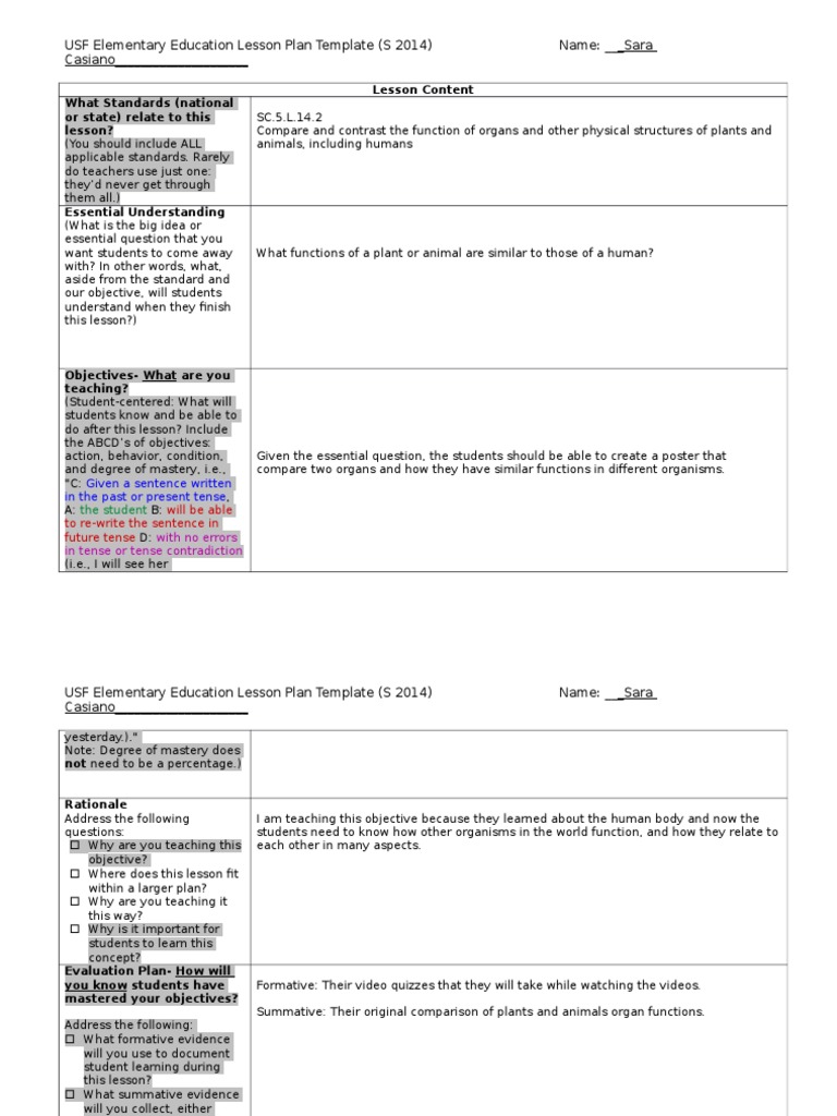 Plants Lesson | PDF | Lesson Plan | Epistemology
