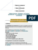 Complements Circonstanciels