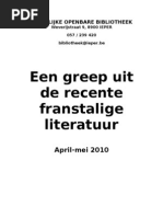 Download Een greep uit de recente Franstalige literatuur by bibieper SN30382736 doc pdf
