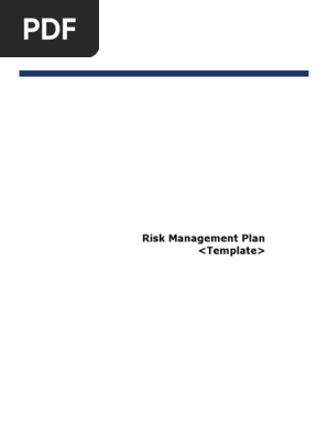 Risk Management Plan 