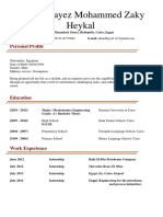 Ahmed Heikal CV