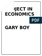 Project in Economics