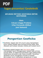 Aplikasi Metode Geofisika Untuk Geoteknik