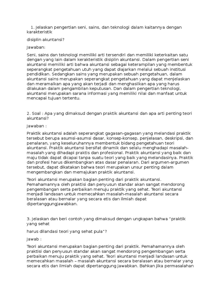 Teori Akuntansi Bab 1