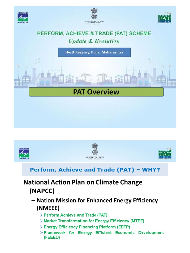 Overview of the PAT Scheme | PDF | Efficient Energy Use | Energy ...