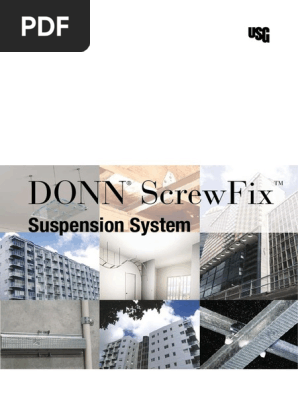Usg Donn Screwfix Suspension System Brochure En Aus Pdf Drywall
