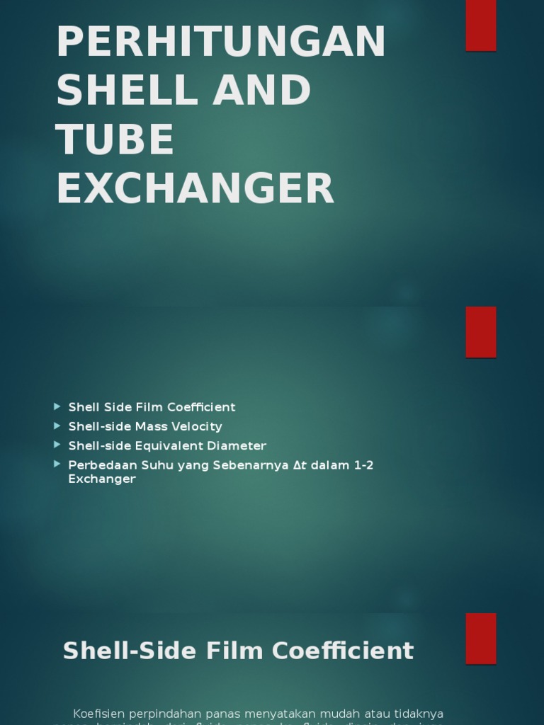 Perhitungan Heat Exchanger Shell Tube | PDF | Sains & Matematika