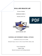 Course Outline - 2015 - Medical and Health Law