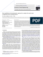 Non-Equilibrium Thermodynamic Approach To Analyze The Pork Meat