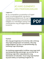 Ano - Ano Ang Elemento NG Dulang Pantanghalan PDF