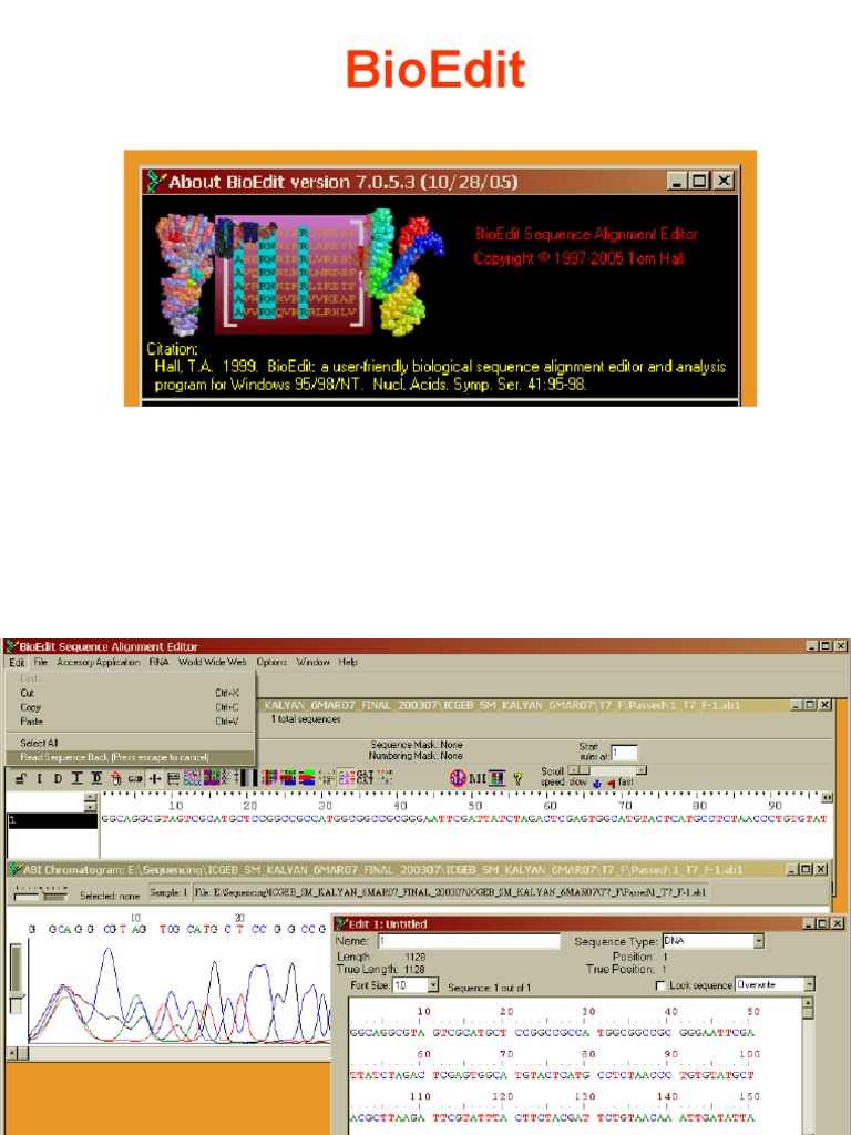 BioEdit: A User-Friendly Biological Sequence Alignment Editor and ...