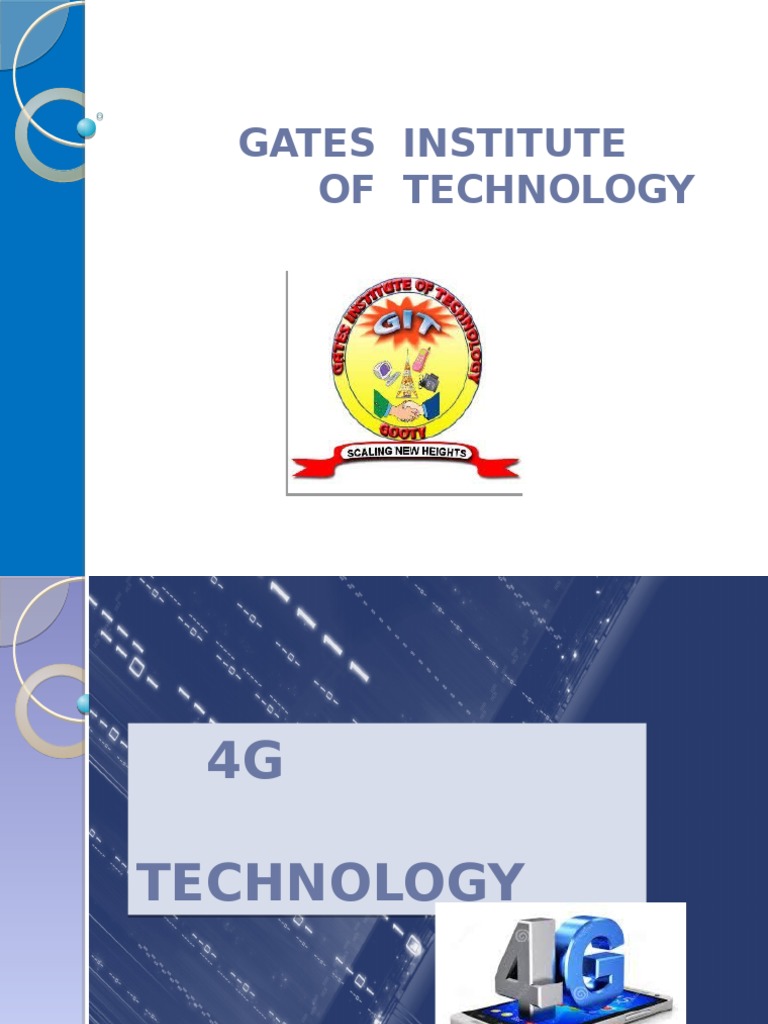Gates Institute of Technology PDF 4 G Mobile Phones