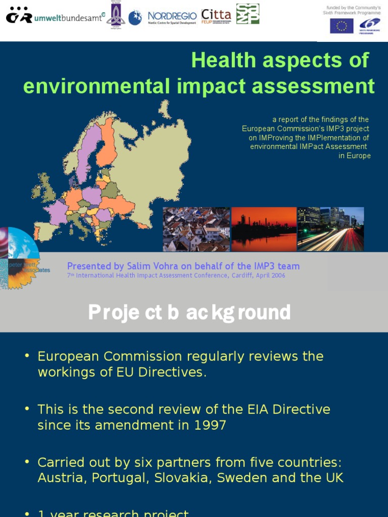 Health Aspects of EIA - 7th IHIA Cardiff 2006 | PDF | Environmental ...