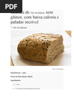 Receitas de Pão de Inhame Sem Glúten