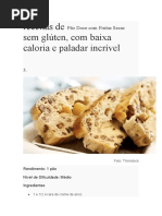 Receitas de Pão Doce Com Frutas Secas Sem Glúten