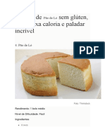 Receitas de Pão de Ló Sem Glúten