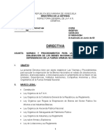 Normas y procedimientos para la enajenación de bienes nacionales en la FAN