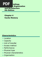 William Stallings Computer Organization and Architecture 8th Edition Cache Memory