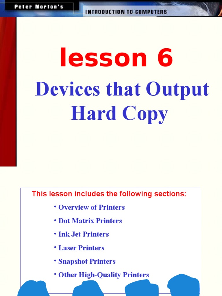 Overview of Printer Types and Evaluation | PDF | Printer (Computing ...