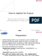 Instructions For Scopus Registration