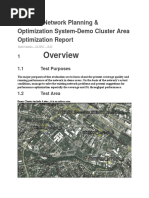 LTE FDD Cluster DT - Analysis Report