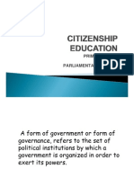 Role of PM in Parlimentary Form of Government