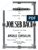 Bach Sonata and Partita for Viola Solo