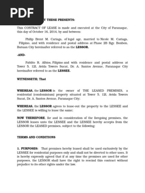 Lease Contract
