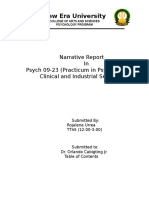 NEU Psychology Program Practicum Reports