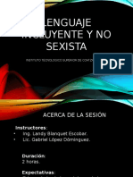 Lenguaje Incluyente y No Sexista