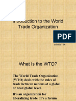 Introduction To The World Trade Organization: Gurpreet Kour Mba 2 Semester