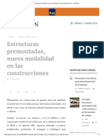Estructuras Premontadas, Nueva Modalidad en Las Construcciones – La Nación