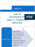 Topic 7 - Power of Attorney