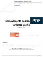 Centro de Documentación de Hegoa (2009). El Movimiento de Mujeres en América Latina. Conferencista Olga Lucía Ramírez