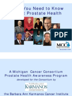 What You Need To Know About Prostate Health: Revised March 2007